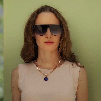 Колье NATURAL LAPIS  Fiore Luna  LN5151 BL/G 