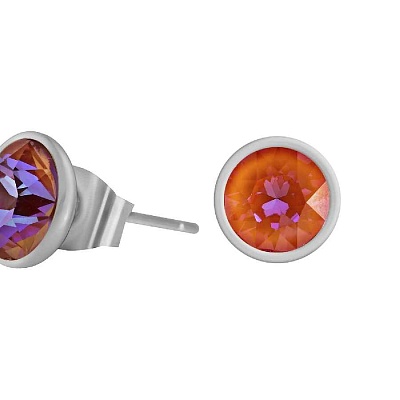 Пусеты Orange Glow Delite  Fiore Luna  SWE298 OGD S 