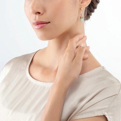 Пусеты Multicolour Gentle  Coeur de Lion  4905/21-1576 