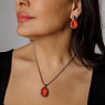 Колье TIVOLA UNICA big (S/P) Crystal orange ignite 3cm Арт.: 420713