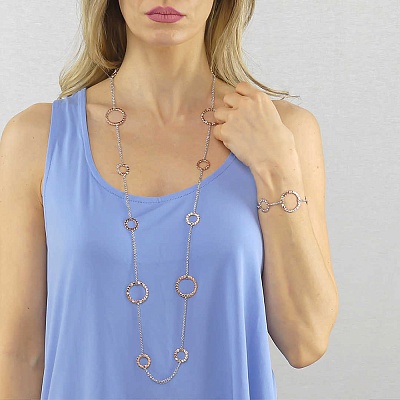 *Колье  Boccadamo  *XGR629RS BW/S/RG  