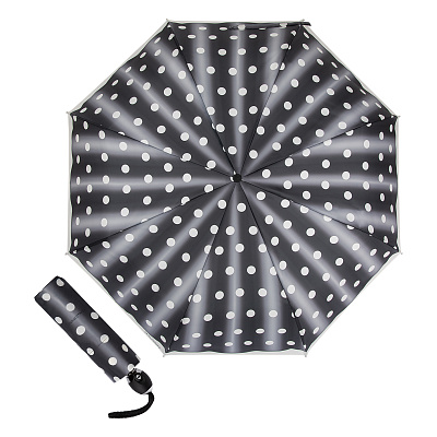 Зонт складной Baldinini 48-OC Dots Grey product-3855 