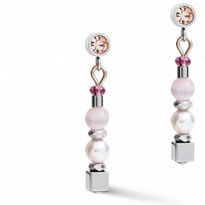 *Серьги Lilac-Beige  Coeur de Lion  *5045/21-0836 