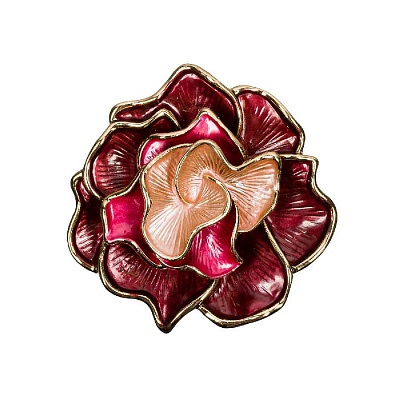 Брошь Цветок XZ1154.9 R/G 
