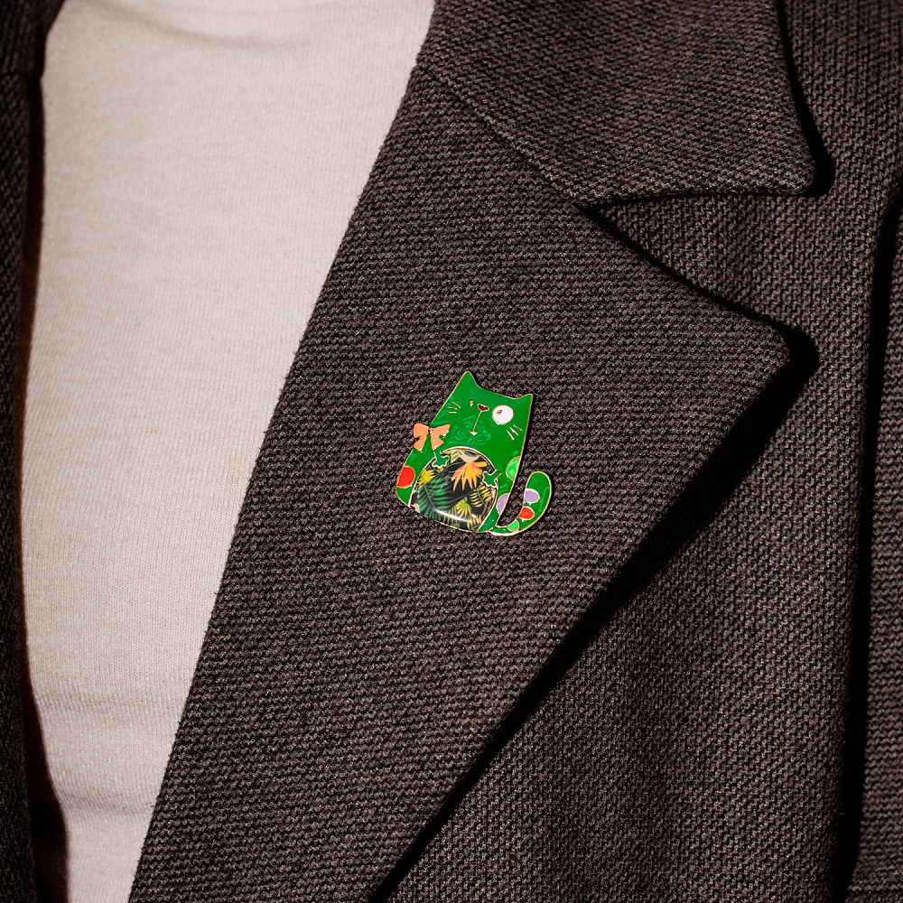 Shadore Брошь Кот бант Арт.: XZ2299.16 G/G