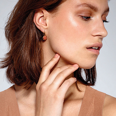 Серьги LOUISE SG CORAL  Dyrberg Kern  350789 R/G 