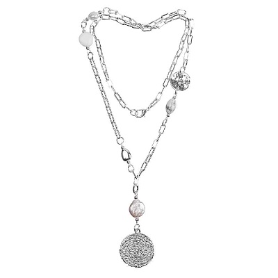 *Колье Perle  Fiore Luna  *LN5108 BW/S 