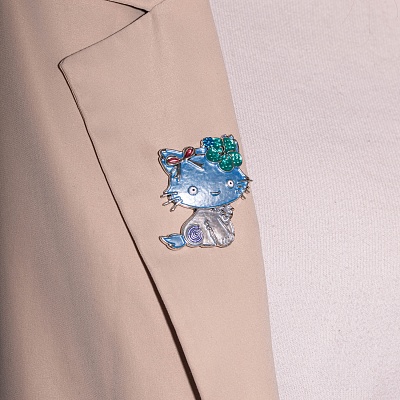 Брошь KITTY  Shadore  XZ1444.21 BL/S 