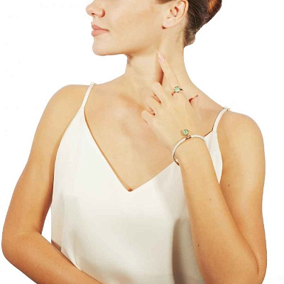 Браслет Silky Sage Delite  Fiore Luna  C1909.16 BL/RG 