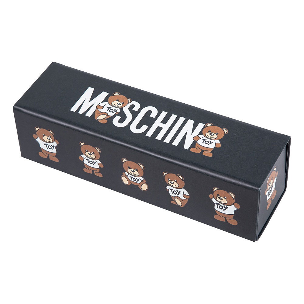 Moschino Зонт складной Logo with bears Black+Box teddy Арт.: product-3421
