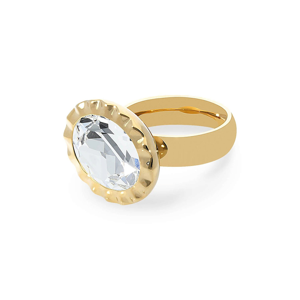 Qudo Кольцо TIVOLA UNICA big (G/P) Crystal 56 Qudo 686702 Арт.: 686702