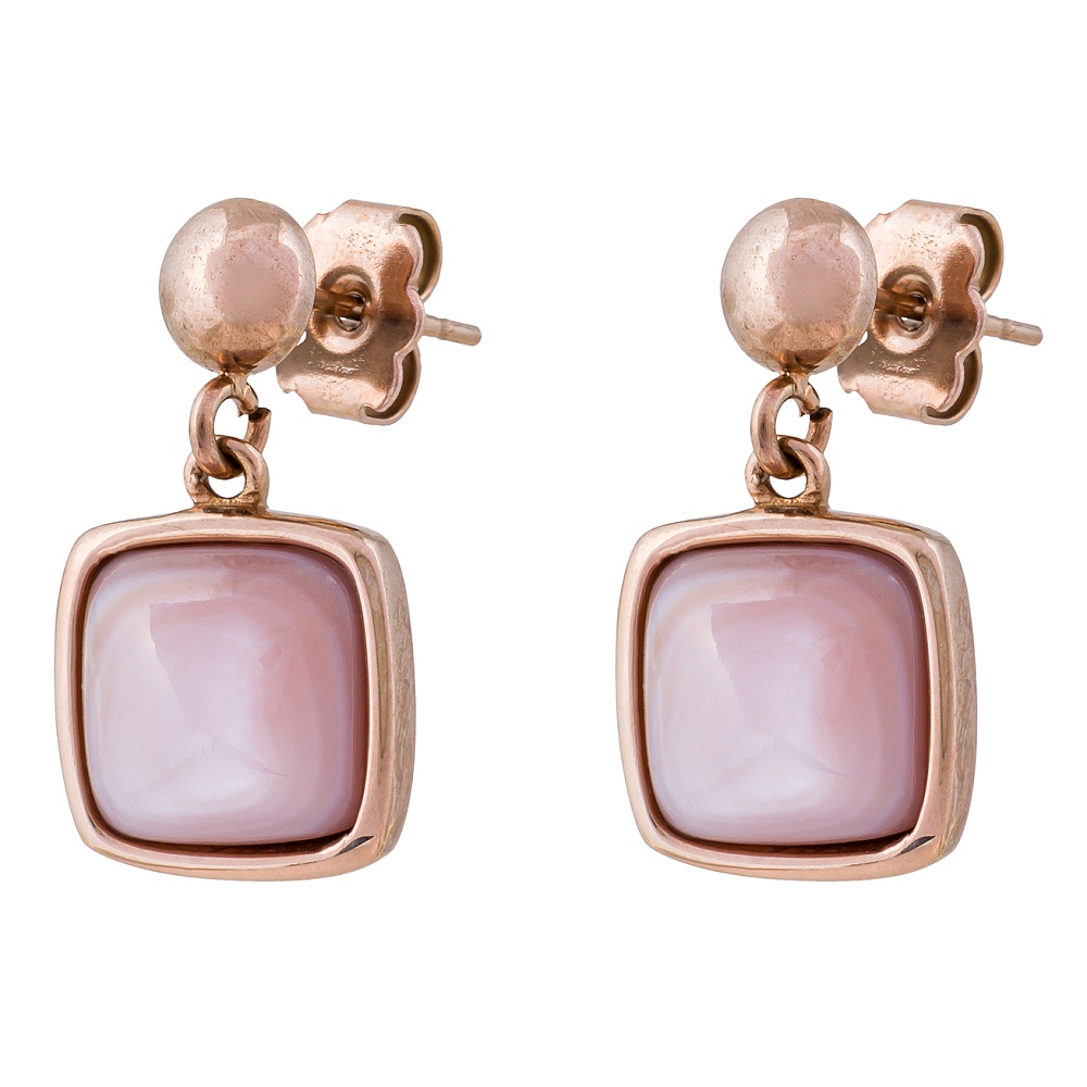 Fiore Luna Серьги Куб SHELL ROSE Арт.: AE02914-3 R/RG