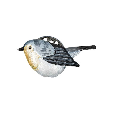 Брошь Птичка XZ1241.2 BW/S 