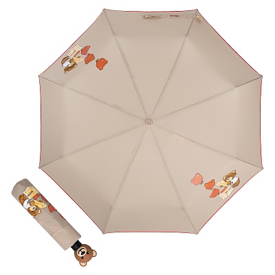 Зонт складной Moschino 8431-OCD Bear Balloons Dark beige  Moschino  product-3392 