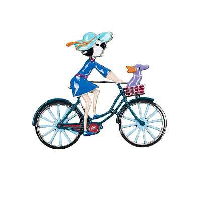 Брошь Велосипед XZ2294.21 BL/S 