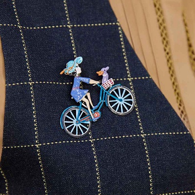 Брошь Велосипед  Shadore  XZ2294.21 BL/S 