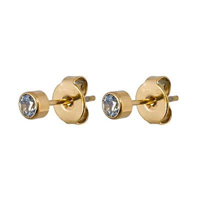 Пусеты Cubic zirconia Ske Blue SWE0128 SB G 