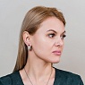 Серьги ENAMEL ROSE Арт.: AE03194-3 R/S