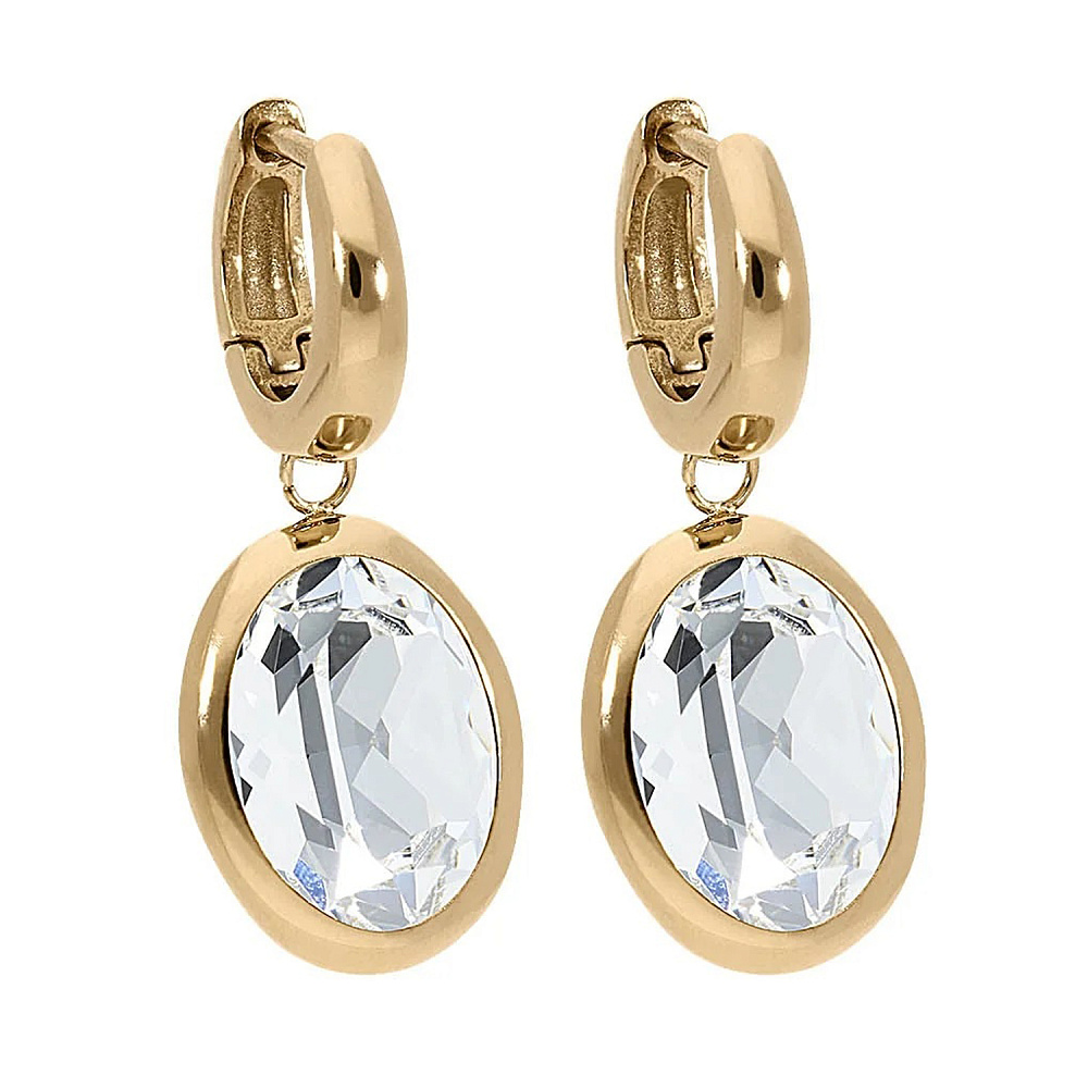 Qudo Серьги Creole TIVOLA small G crystal Qudo 310501 BW/G Арт.: 310501 BW/G