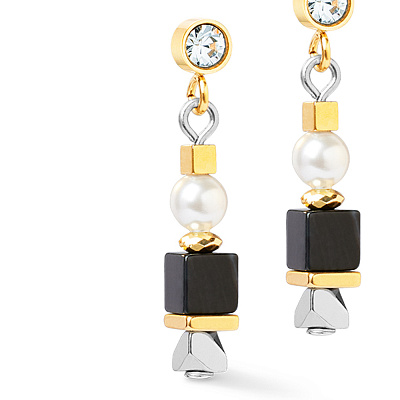 Серьги Black-White  Coeur de Lion  4314/21-1314 