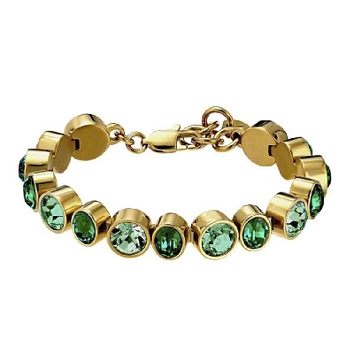 Браслет ELAINE SG EMERALD GREEN MIX 450160 