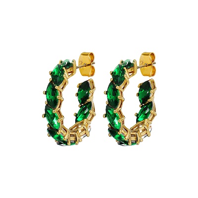 Серьги TAMARIN SG EMERALD GREEN 470017 