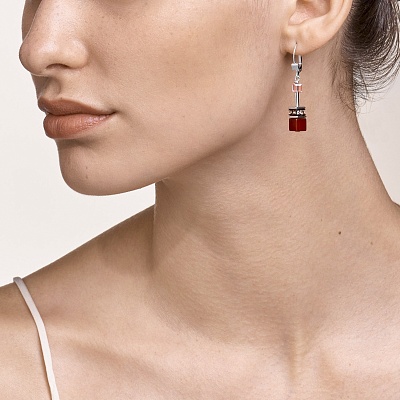 Серьги Red-Purple  Coeur de Lion  4905/20-0308 