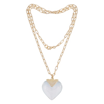 Колье Crystal Heart LN5118 BW/RG 