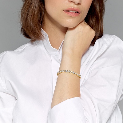 Браслет TERESIA SG CRYSTAL  Dyrberg Kern  337058 BW/G 