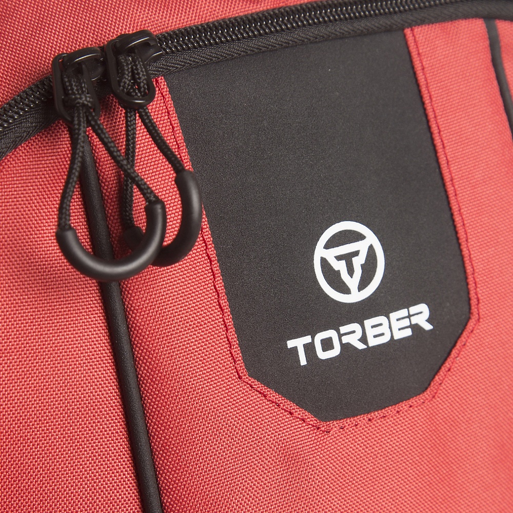 TORBER Рюкзак TORBER ROCKIT с отделением для ноутбука 15,6", красный, полиэстер 600D, 46 х 30 x 13 см Арт.: T8283-RED