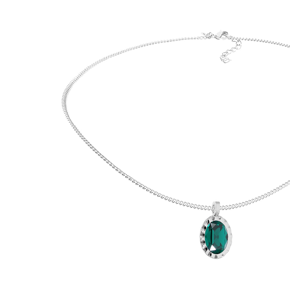 Qudo Колье TIVOLA UNICA big (S/P) Emerald 3cm Арт.: 420548