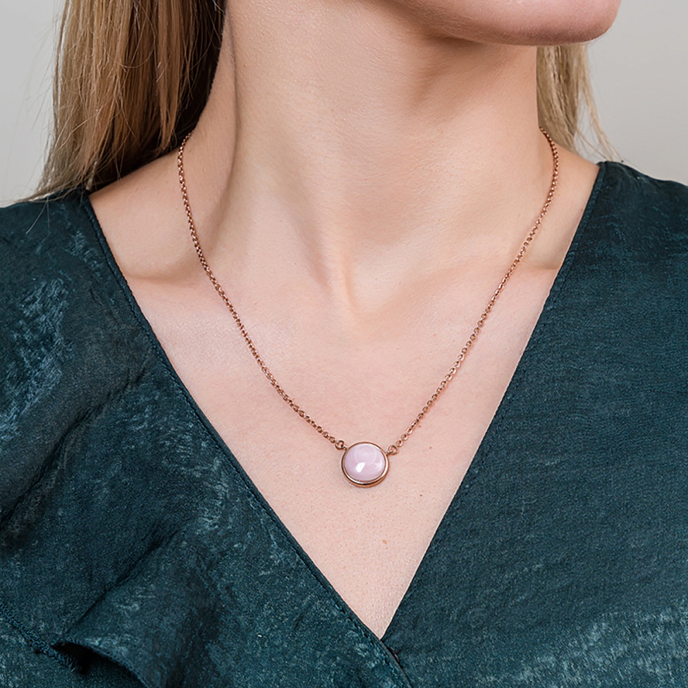 Fiore Luna Колье Сфера SHELL ROSE Арт.: BP02913-3 R/RG