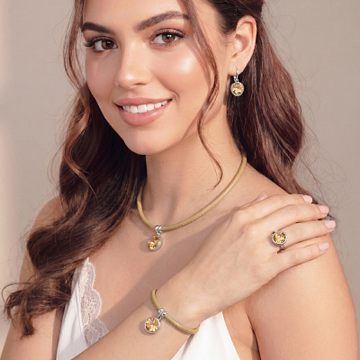 Серьги Light Topaz Shimmer  Fiore Luna  A1902.17 BR/S 