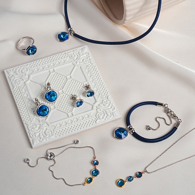 Браслет Blue colors  Fiore Luna  C2101SW-B01.23 BW/MIX 