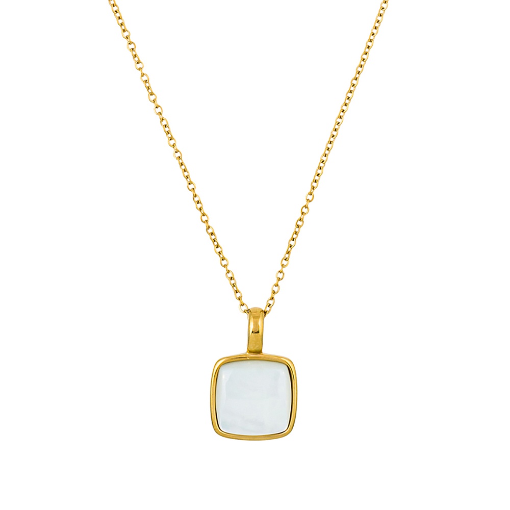 Fiore Luna Колье Куб SHELL WHITE Арт.: BP02914-2 BW/G