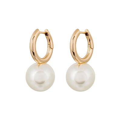 Серьги WHITE PEARL ABE23446-01 G 
