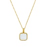 Колье Куб SHELL WHITE Арт.: BP02914-2 BW/G