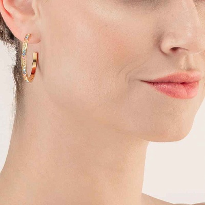 Серьги Multicolor-Pastel Gold Coeur de Lion  Coeur de Lion  0128/21-1590 