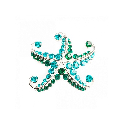 Брошь Морская звезда FAN-06546.7 S/G 