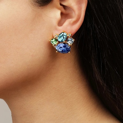 Серьги EMMA SG AQUA  Dyrberg Kern  440056 