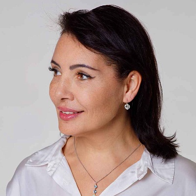 Серьги Silver Shade  Fiore Luna  A1911.2 BW/S 