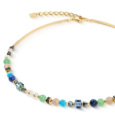 Колье Green-Turquoise  Coeur de Lion  4243/10-0506 