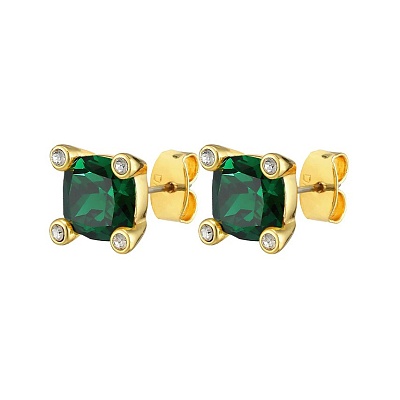 Серьги CLARA SG GREEN  Dyrberg Kern  390045 