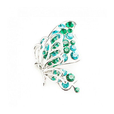 Брошь Бабочка FAN-06549.7 S/G 