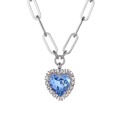 Колье SIMONA SS LIGHT BLUE             420057 BL/S 