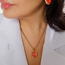 Колье TIVOLA UNICA big (G/P) Crystal orange ignite 3cm Арт.: 420714