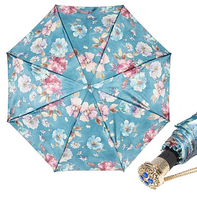 Зонт складной Pasotti Auto Tella Biruza Lux product-612 