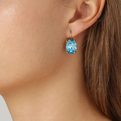 Серьги CHANTAL SG AQUA  Dyrberg Kern  440097 