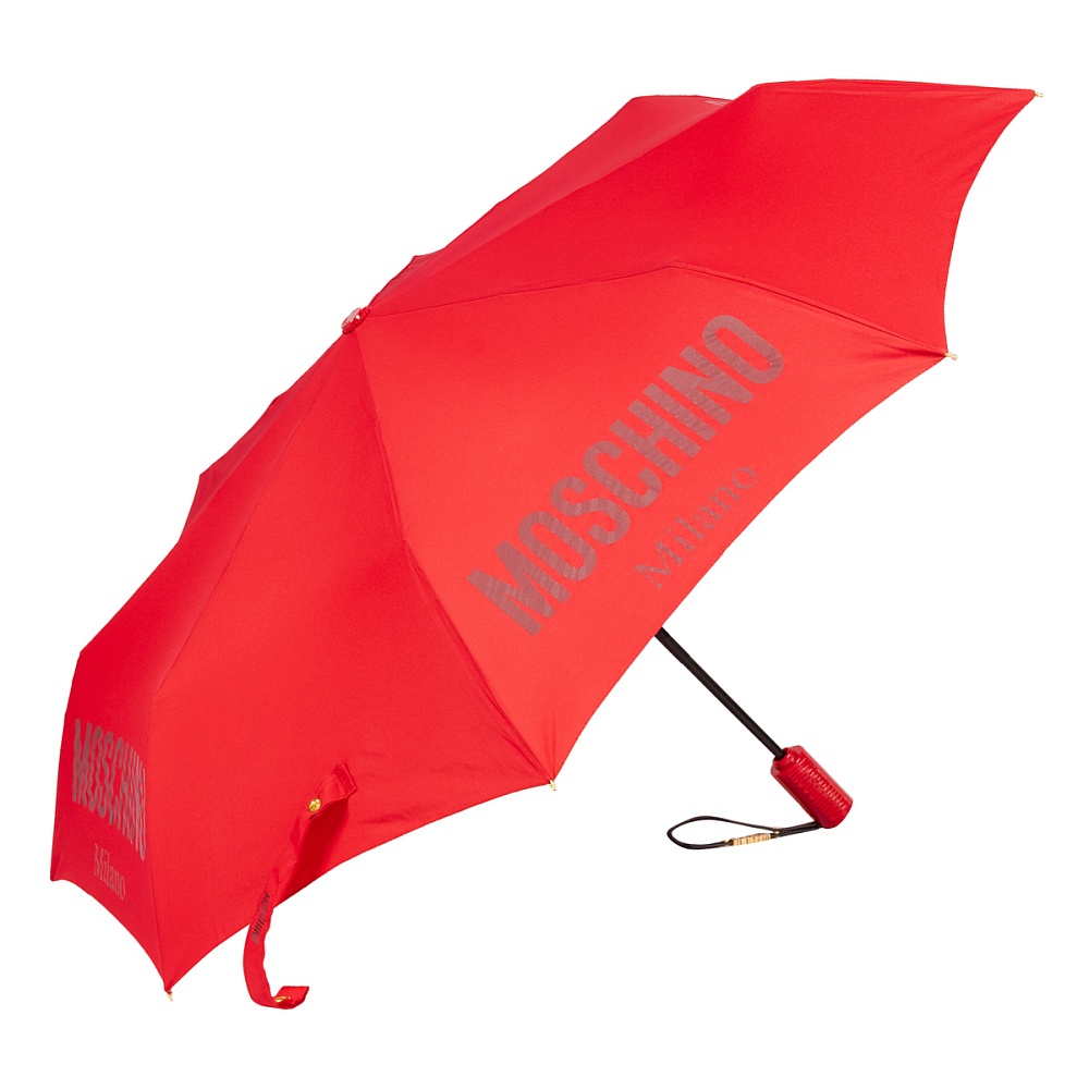 Moschino Зонт складной New Metal Logo Red Арт.: product-2925