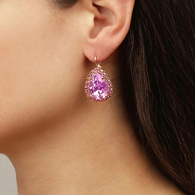 Серьги FIORA SG LIGHT ROSE Dyrberg Kern *440065  Dyrberg Kern  *440065 